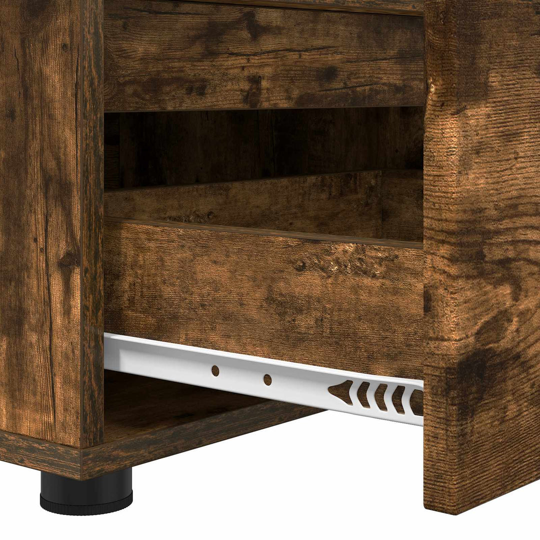 TV-skab med skuffe Røget eg 100 x 48 x 43 cm Konstrueret træ