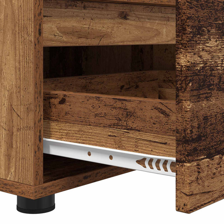 TV-skab med skuffe Gammelt træ 100 x 48 x 43 cm Konstrueret træ