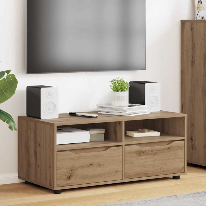 TV-skab 100 x 48 x 43 cm Artisan Egetræ Konstrueret træ