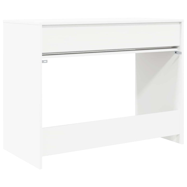 Bord med skuffe Hvid 100 x 50 x 78 cm Konstrueret træ