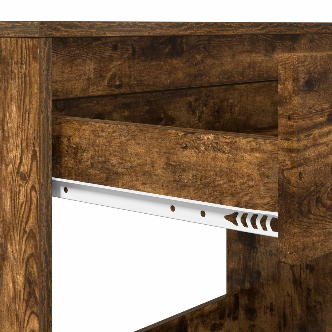 Skrivebord med skuffe Røget Eg 100 x 50 x 78 cm Konstrueret træ
