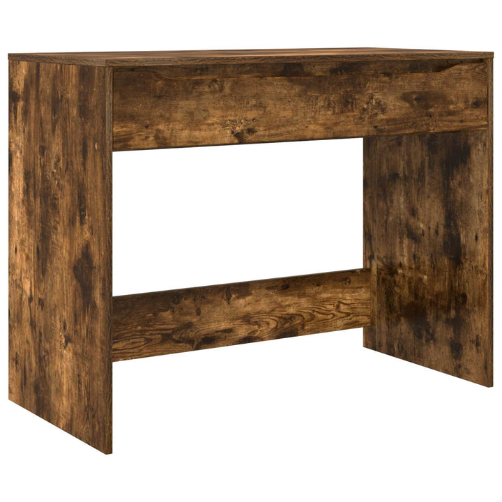 Skrivebord med skuffe Røget Eg 100 x 50 x 78 cm Konstrueret træ