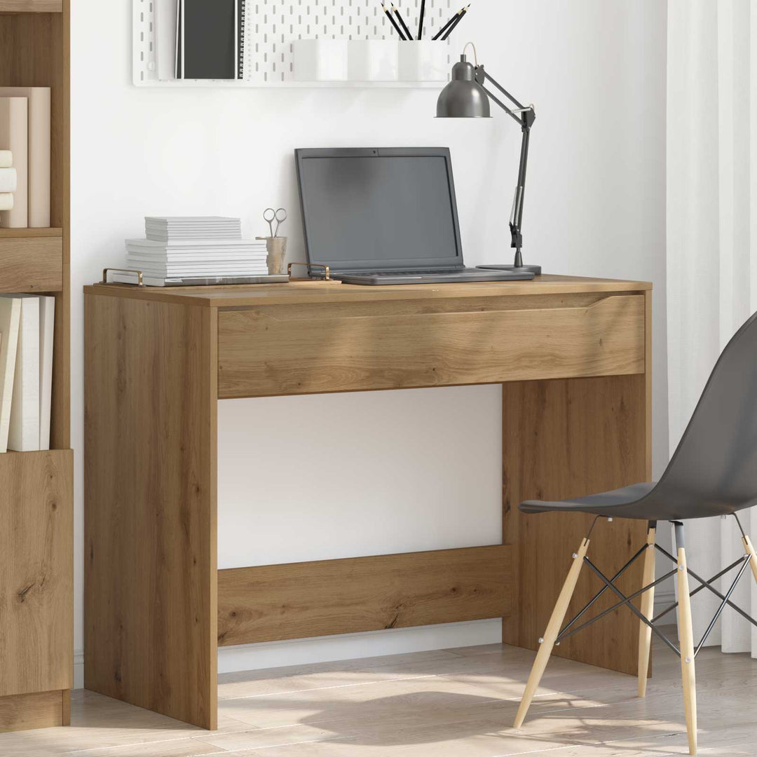 Bord med skuffe Artisan Eg 100 x 50 x 78 cm Konstrueret træ