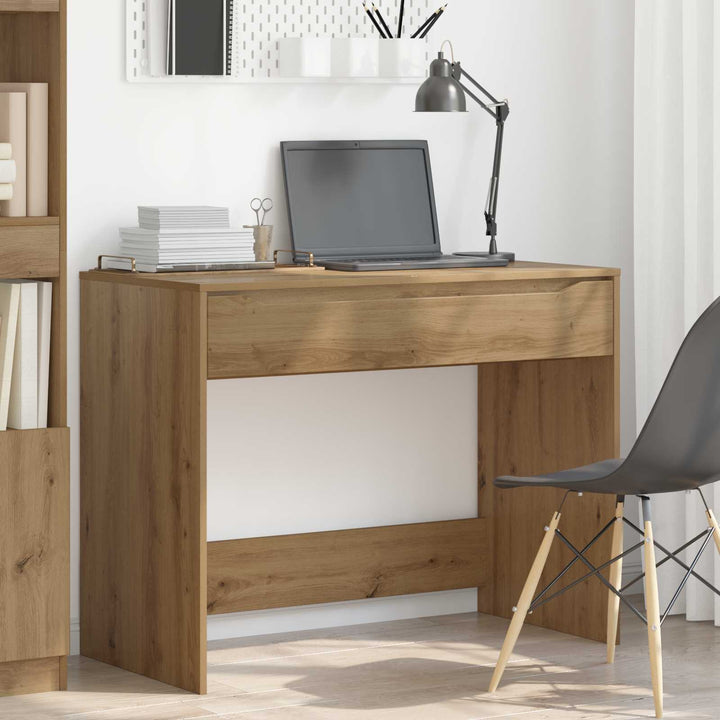 Bord med skuffe Artisan Eg 100 x 50 x 78 cm Konstrueret træ