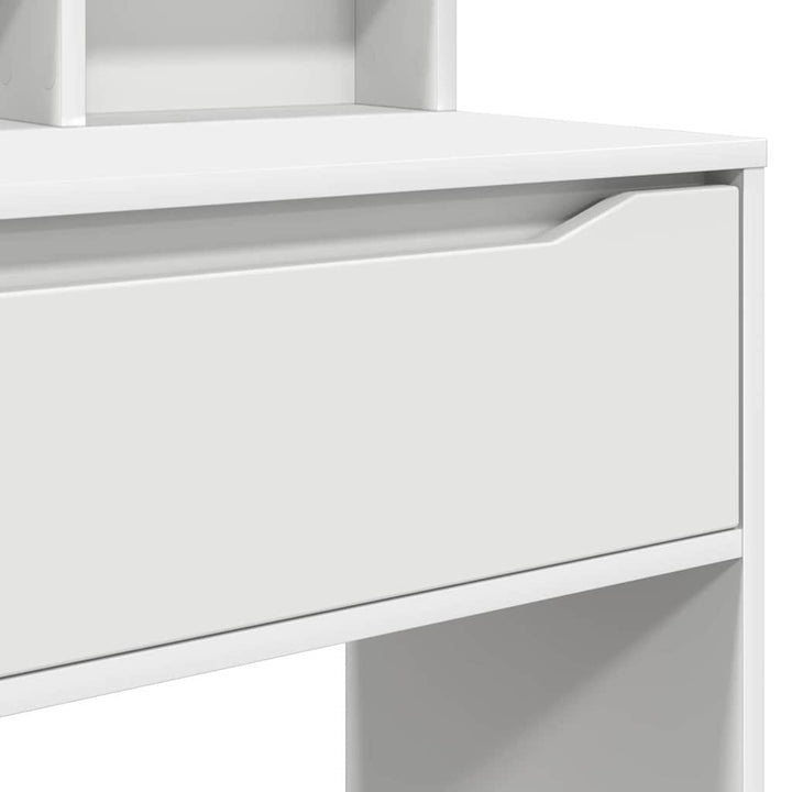 Soveværelsessminkeborde Hvid 80 x 39,6 x 135 cm Konstrueret træ
