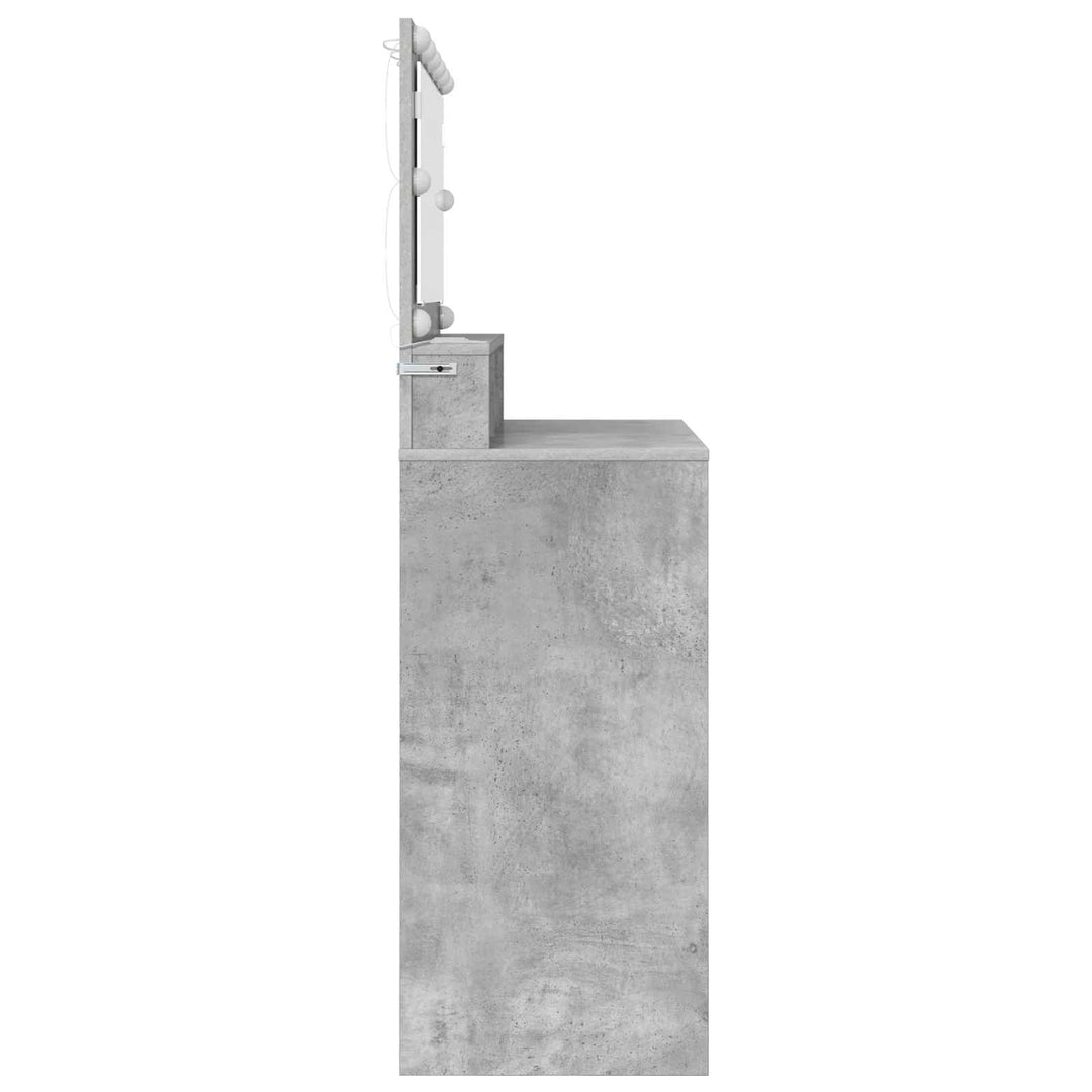 Soveværelsessminkeborde Beton Grå 80 x 39,6 x 135 cm