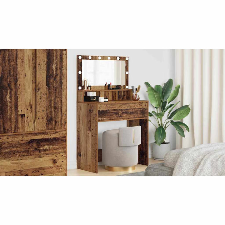 Soveværelsessminkeborde Gammelt træ 80 x 39,6 x 135 cm