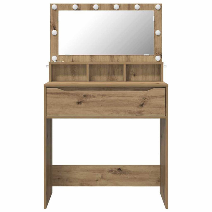 Soveværelsessminkeborde Artisan Egetræ 80 x 39,6 x 135 cm