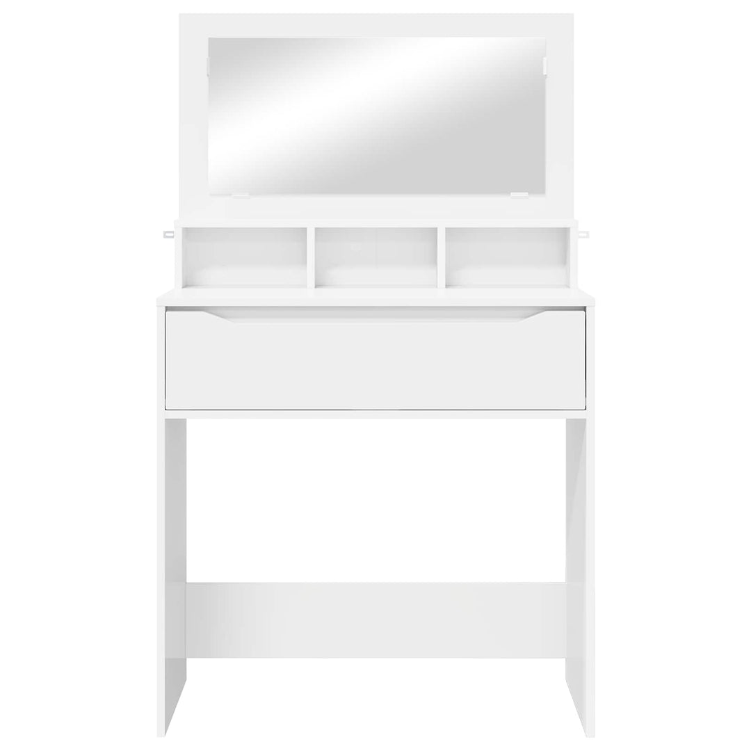 Soveværelsessminkeborde Hvid 80 x 39,6 x 135 cm Konstrueret træ
