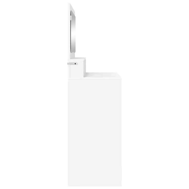 Soveværelsessminkeborde Hvid 80 x 39,6 x 135 cm Konstrueret træ