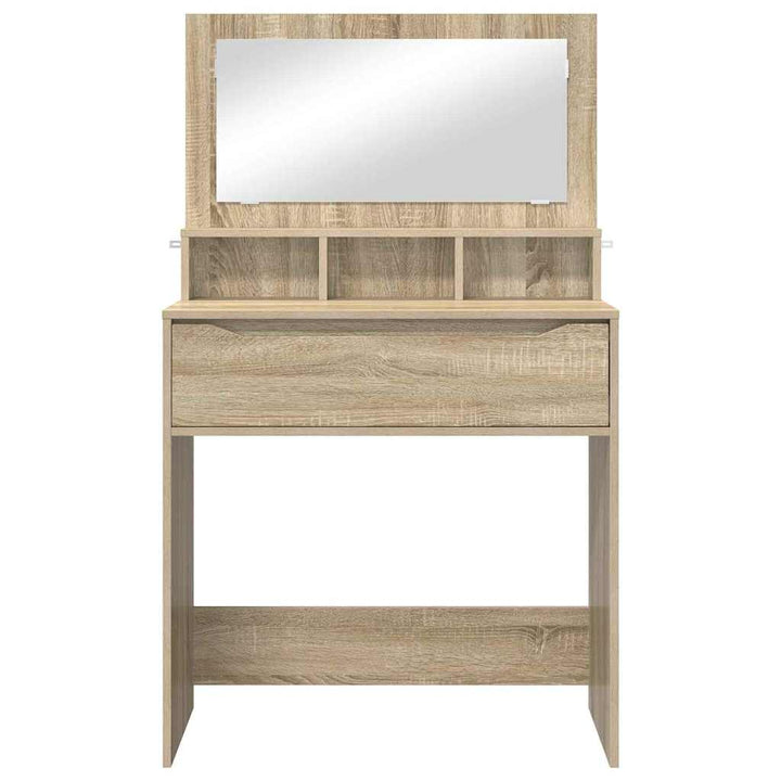 Soveværelsessminkeborde med skuffe Sonoma eg 80 x 39,6 x 135 cm
