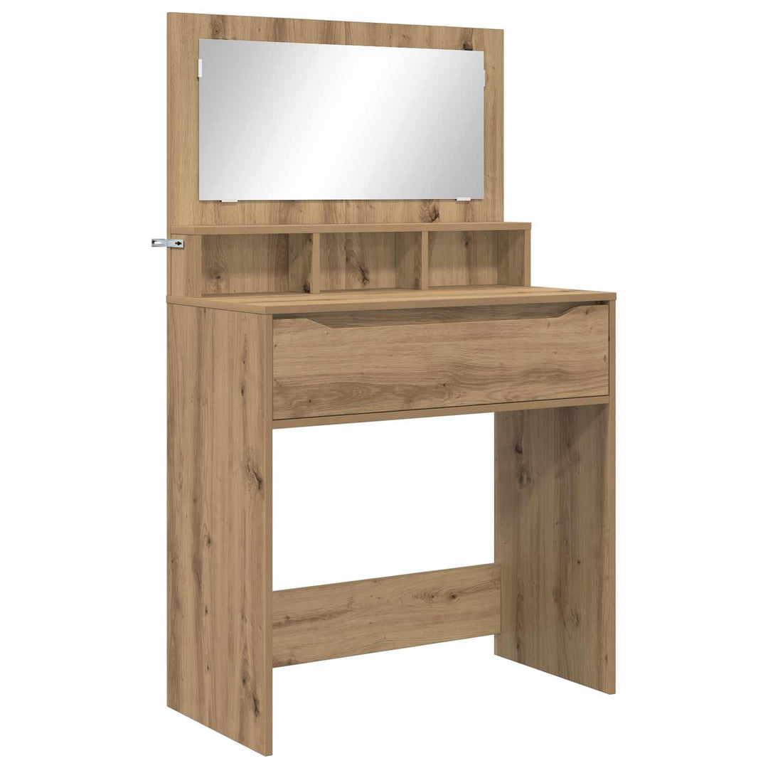 Soveværelsessminkeborde Artisan Egetræ 80 x 39,6 x 135 cm