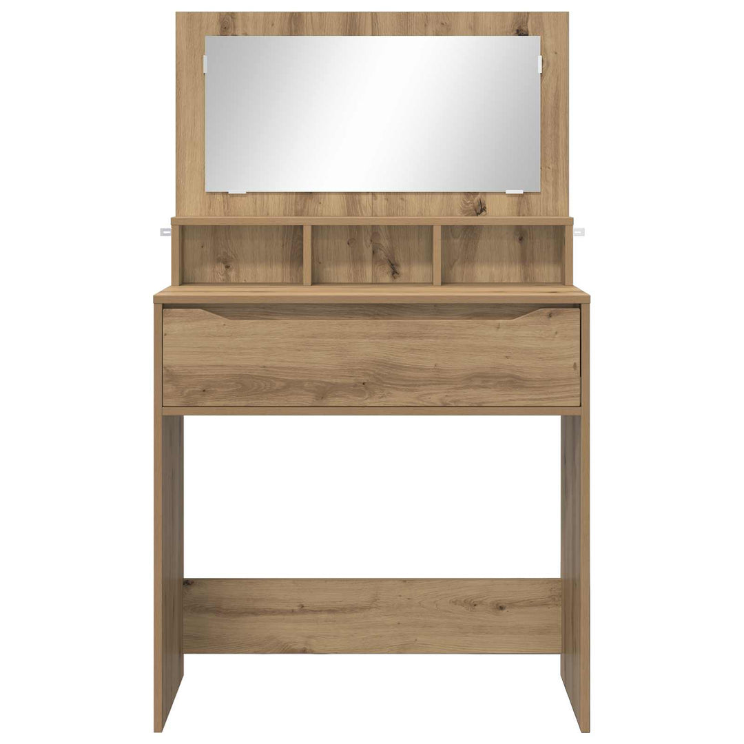 Soveværelsessminkeborde Artisan Egetræ 80 x 39,6 x 135 cm