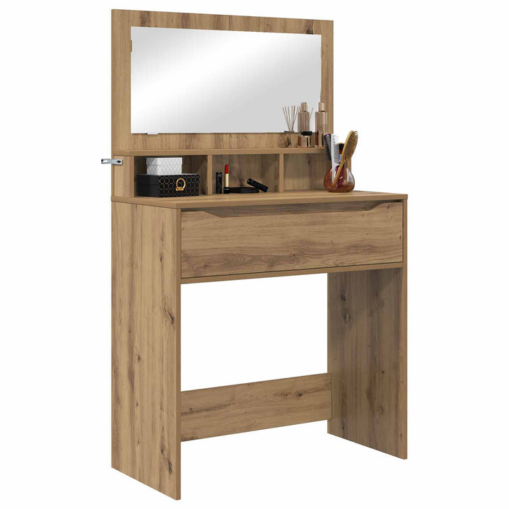 Soveværelsessminkeborde Artisan Egetræ 80 x 39,6 x 135 cm