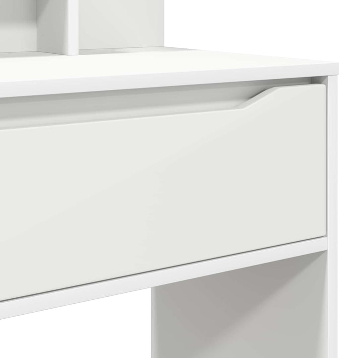 Soveværelsessminkeborde Hvid 80 x 39,6 x 135 cm Konstrueret træ