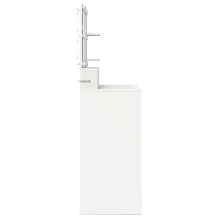 Soveværelsessminkeborde Hvid 80 x 39,6 x 135 cm Konstrueret træ