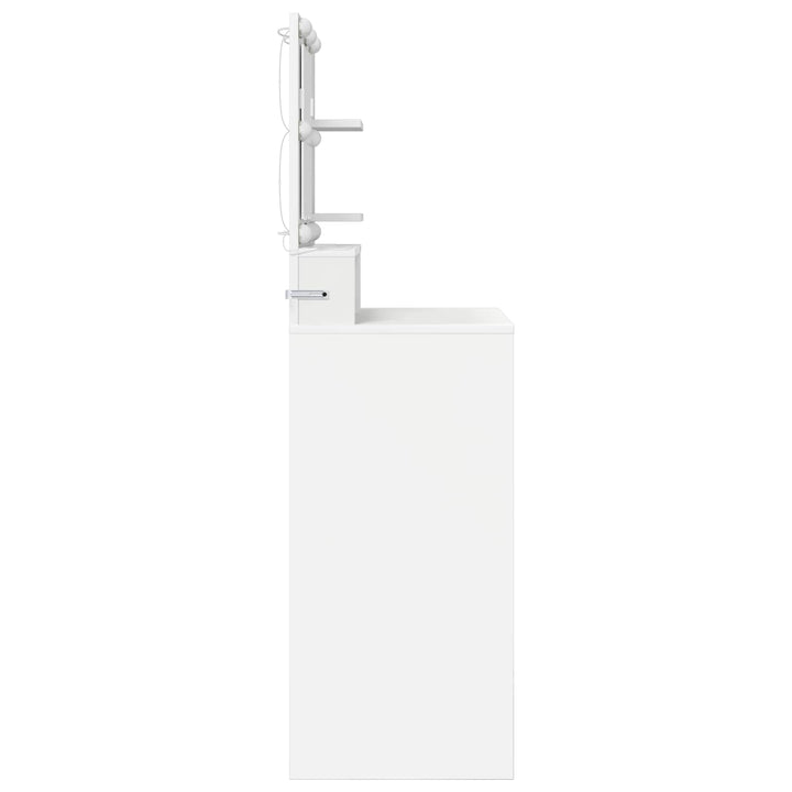 Soveværelsessminkeborde Hvid 80 x 39,6 x 135 cm Konstrueret træ