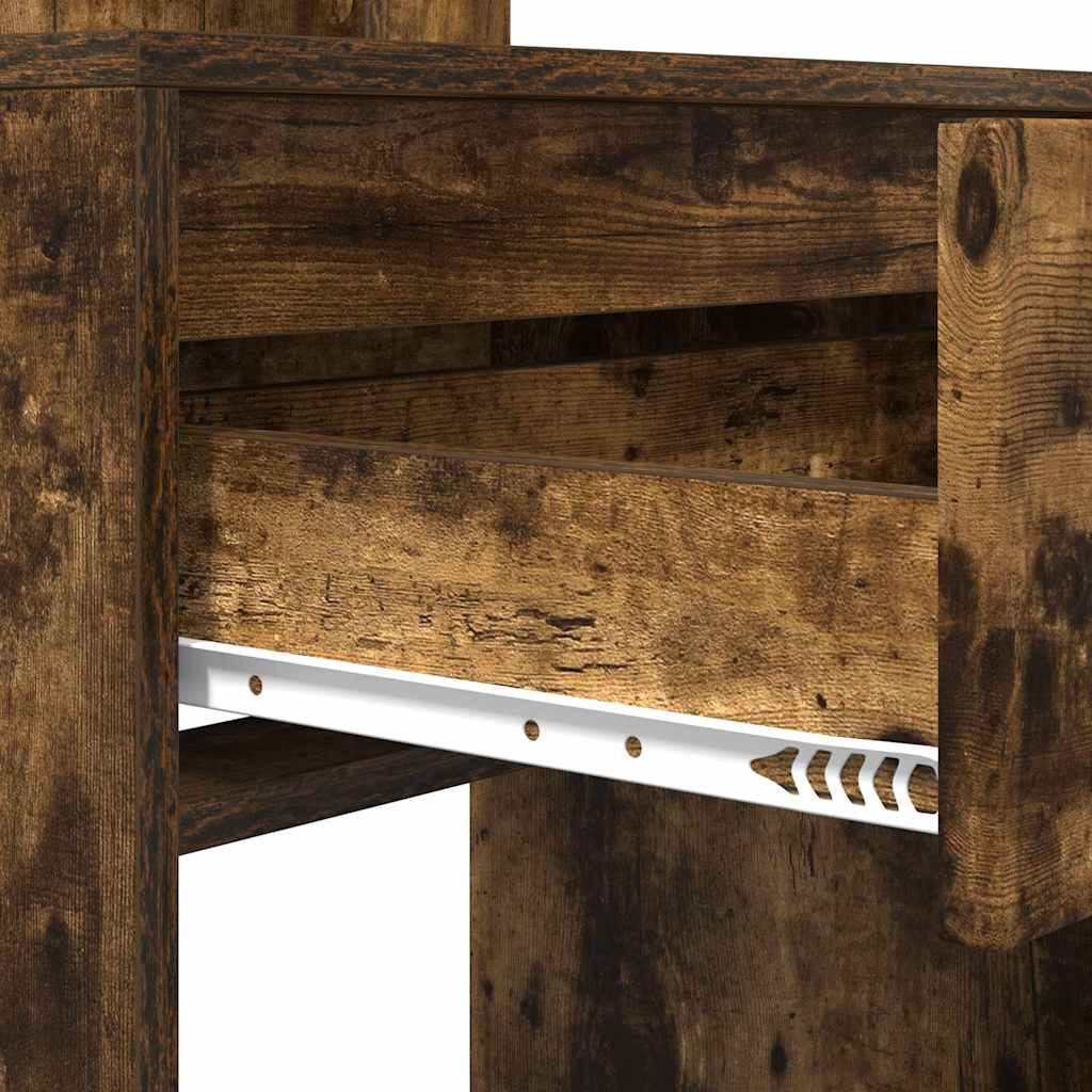 Soveværelsessminkeborde med skuffe Røget eg 80 x 39,6 x 135 cm