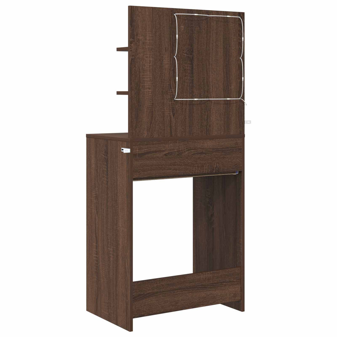 Soveværelsessminkeborde Brun eg 80 x 39,6 x 135 cm