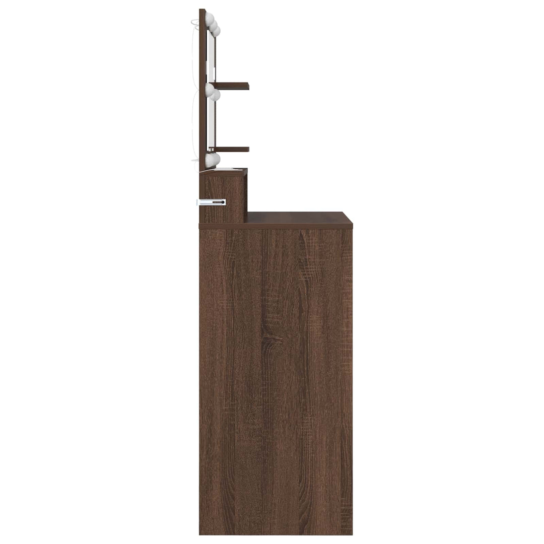 Soveværelsessminkeborde Brun eg 80 x 39,6 x 135 cm