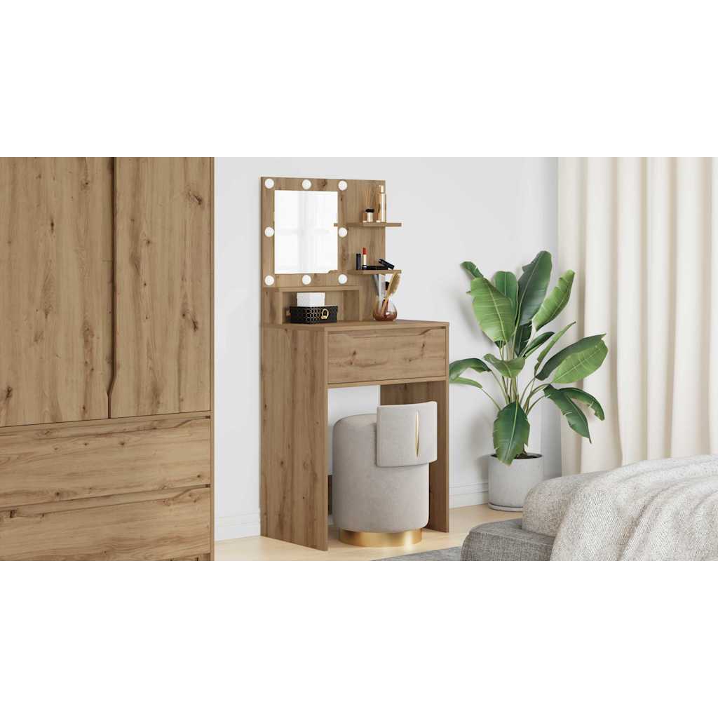 Soveværelsessminkeborde Artisan Egetræ 80 x 39,6 x 135 cm