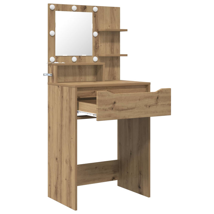 Soveværelsessminkeborde Artisan Egetræ 80 x 39,6 x 135 cm