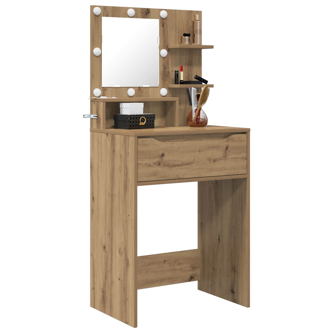 Soveværelsessminkeborde Artisan Egetræ 80 x 39,6 x 135 cm