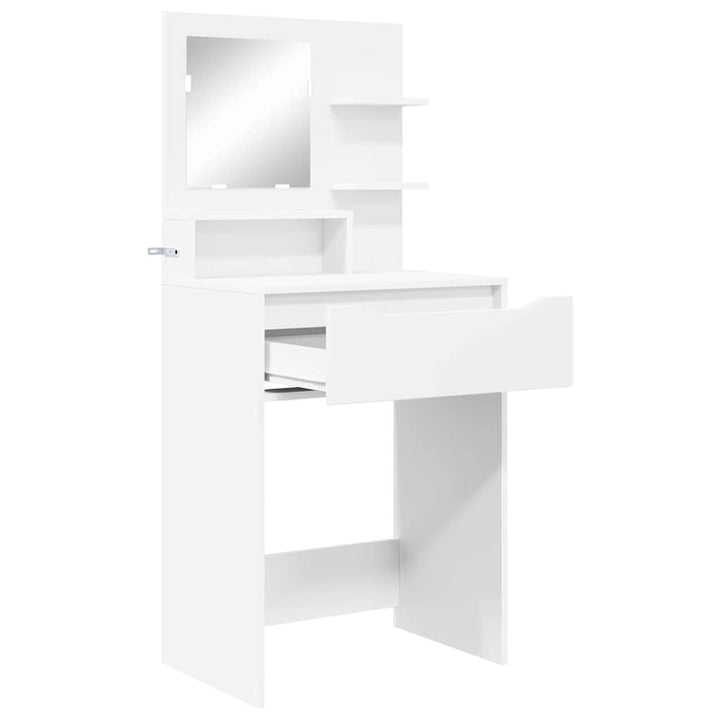 Soveværelsessminkeborde Hvid 80 x 39,6 x 135 cm Konstrueret træ