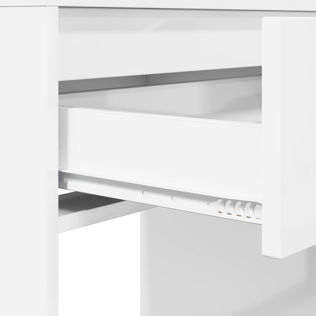 Soveværelsessminkeborde Høj gloss hvid 80 x 39,6 x 135 cm