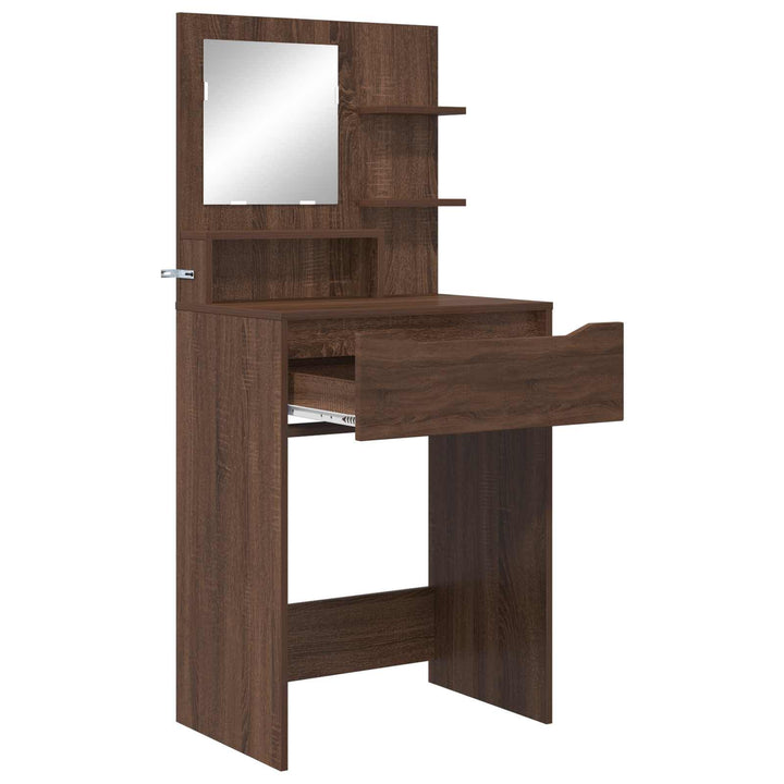 Soveværelsessminkeborde Brun eg 80 x 39,6 x 135 cm