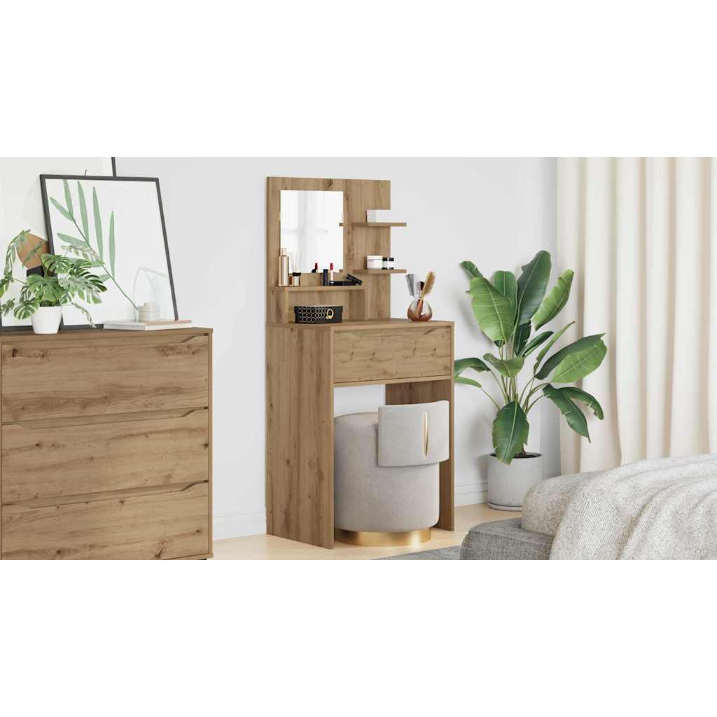 Soveværelsessminkeborde Artisan Egetræ 80 x 39,6 x 135 cm