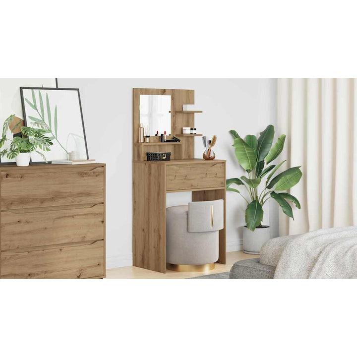 Soveværelsessminkeborde Artisan Egetræ 80 x 39,6 x 135 cm