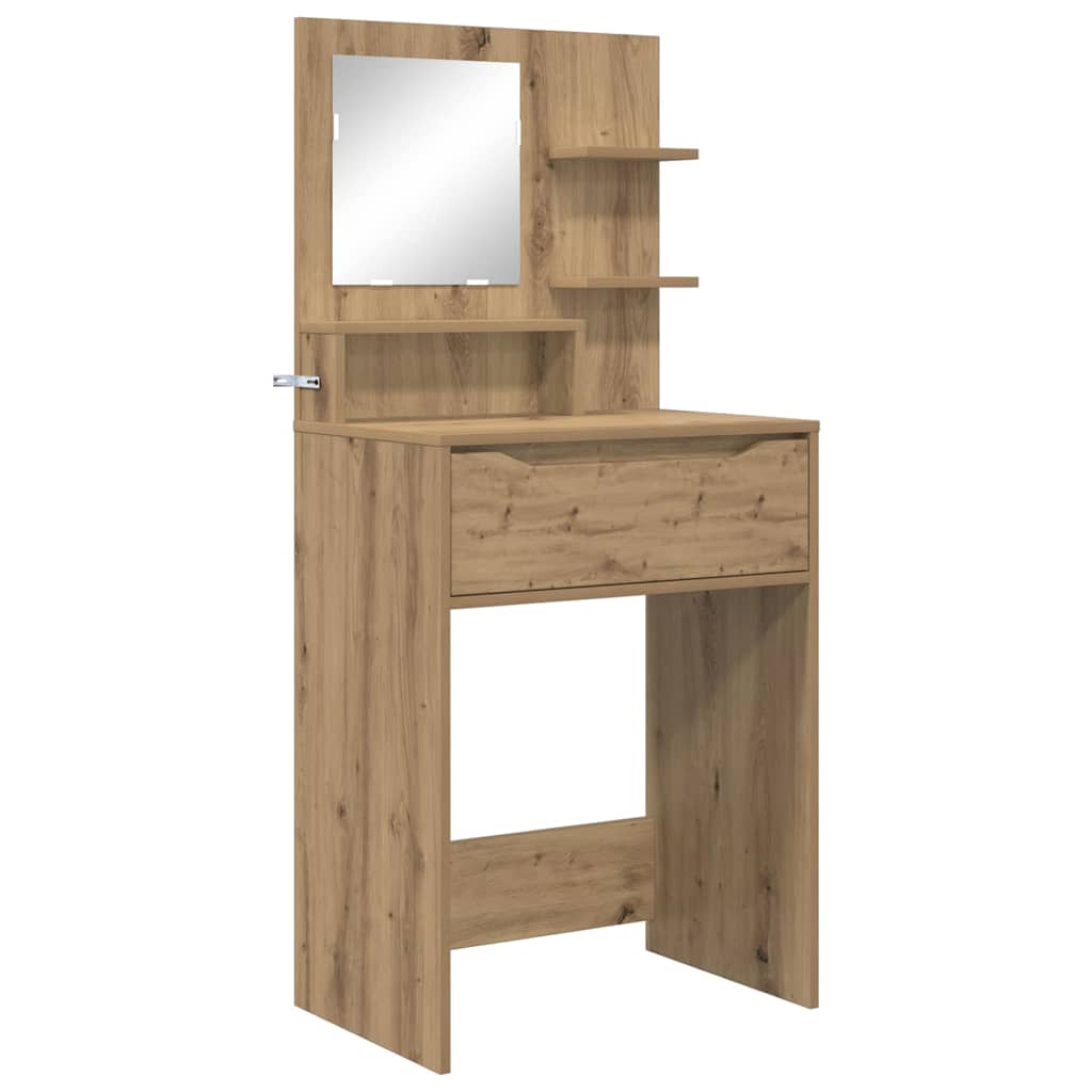 Soveværelsessminkeborde Artisan Egetræ 80 x 39,6 x 135 cm