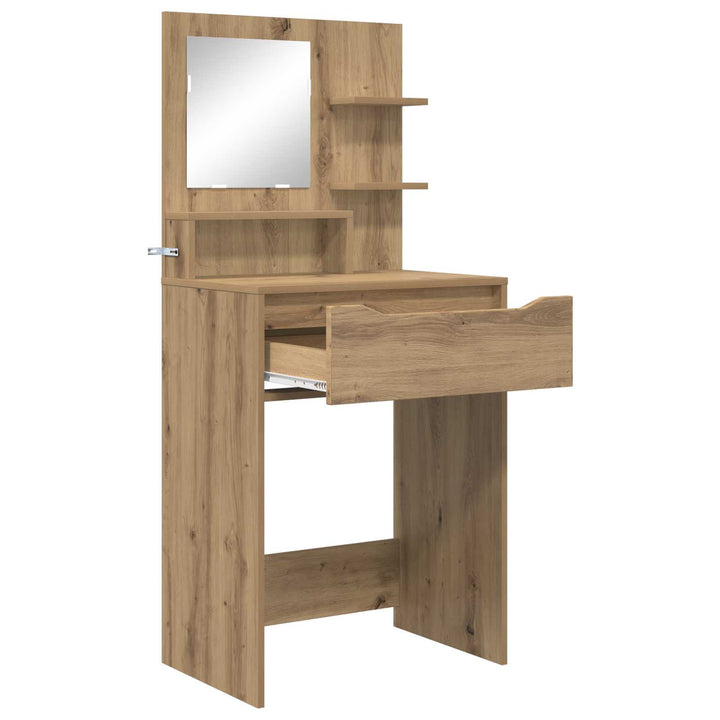 Soveværelsessminkeborde Artisan Egetræ 80 x 39,6 x 135 cm