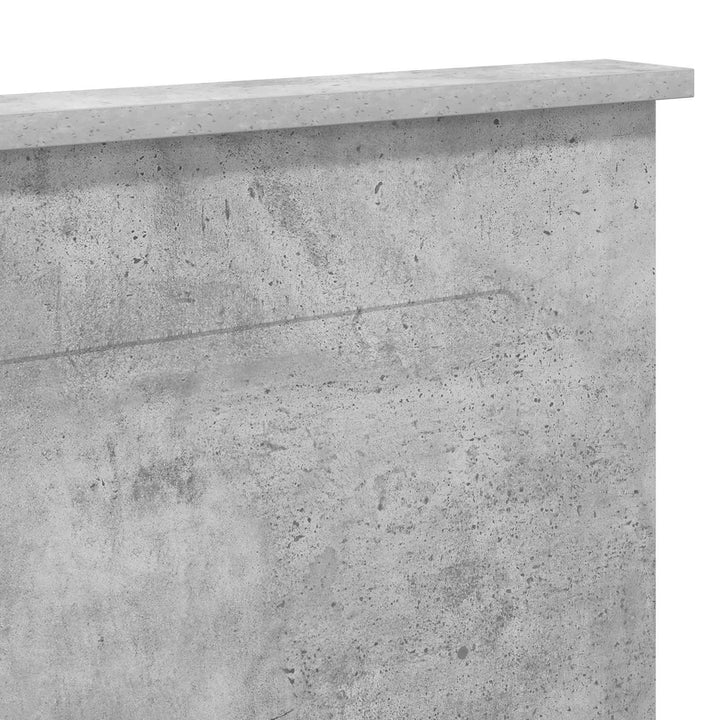 Hovedgærde BetonGrå 100 cm Konstrueret træ