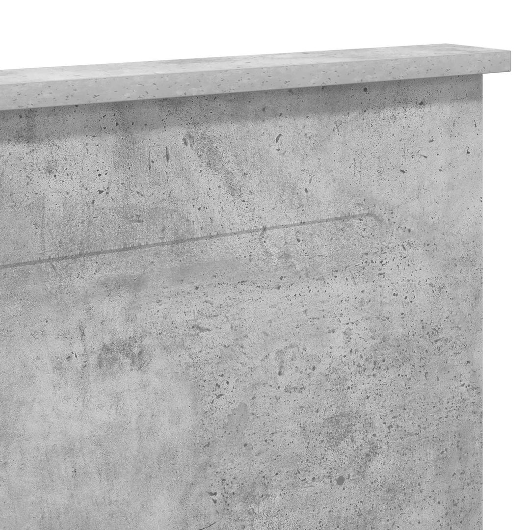 Hovedgærde BetonGrå 100 cm Konstrueret træ