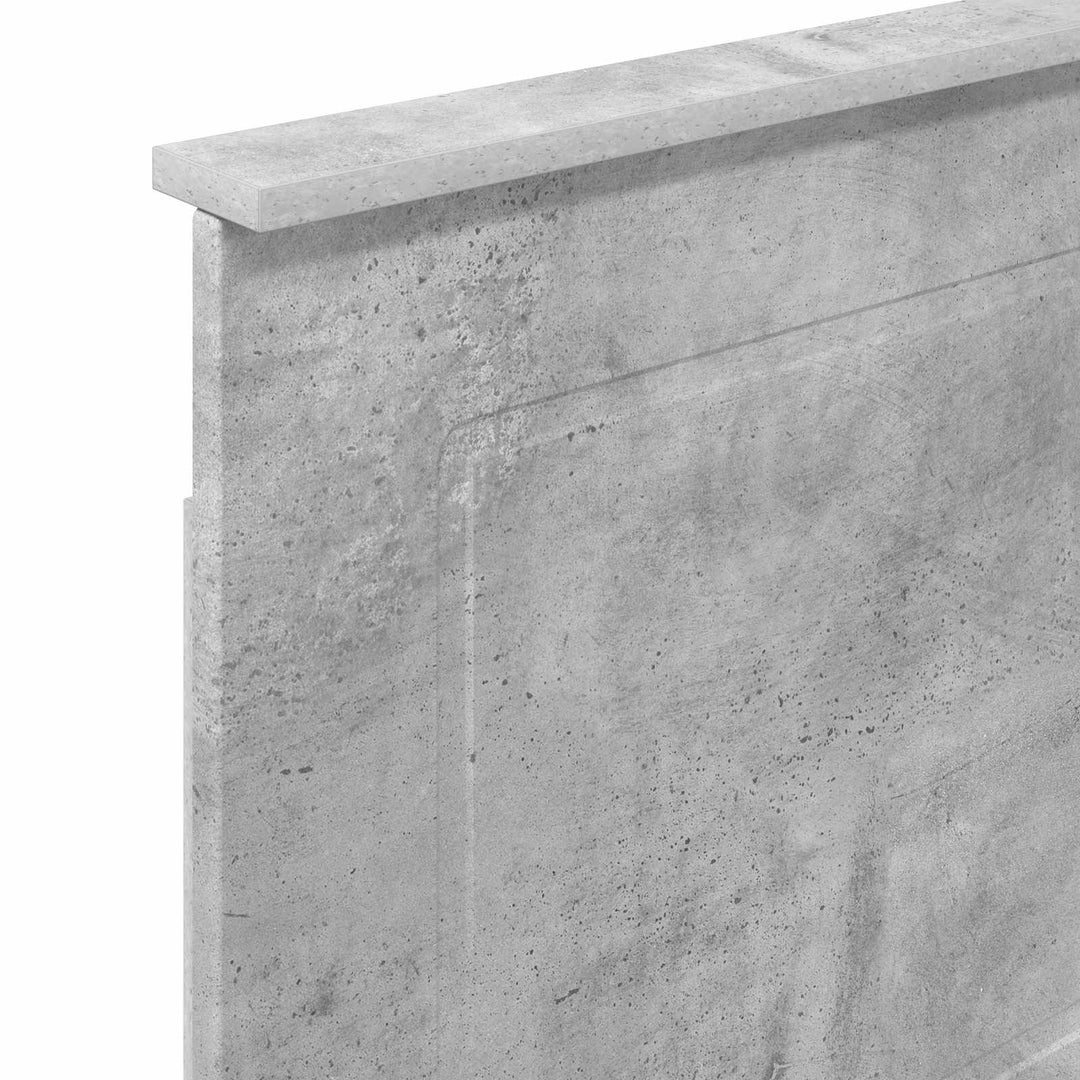 Hovedgærde BetonGrå 100 cm Konstrueret træ