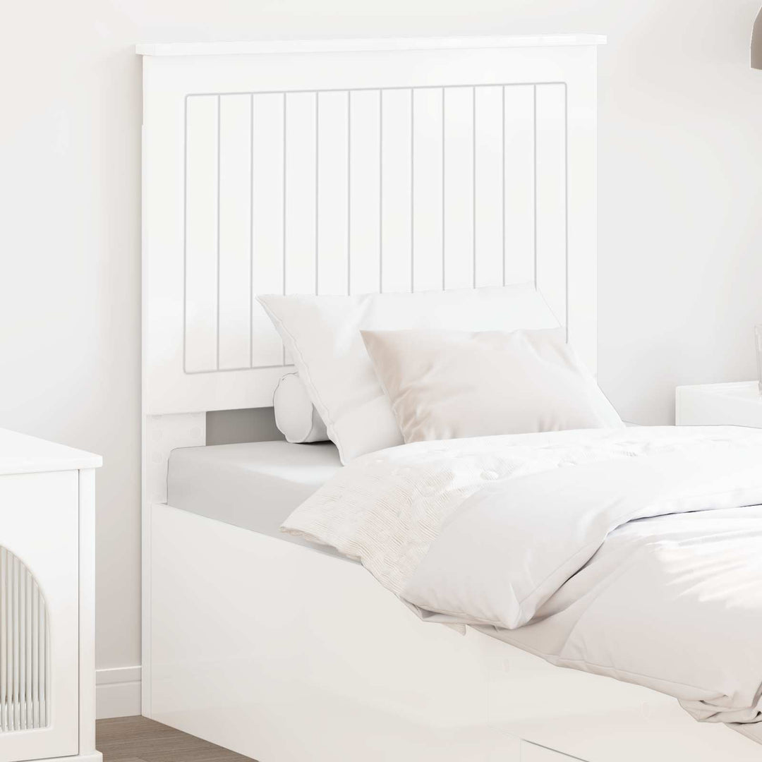 Hovedgærde Gloss Hvid Konstrueret træ