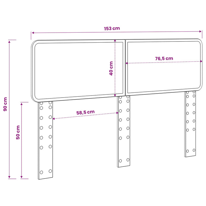 Hovedgærde Sonoma eg Konstrueret træ