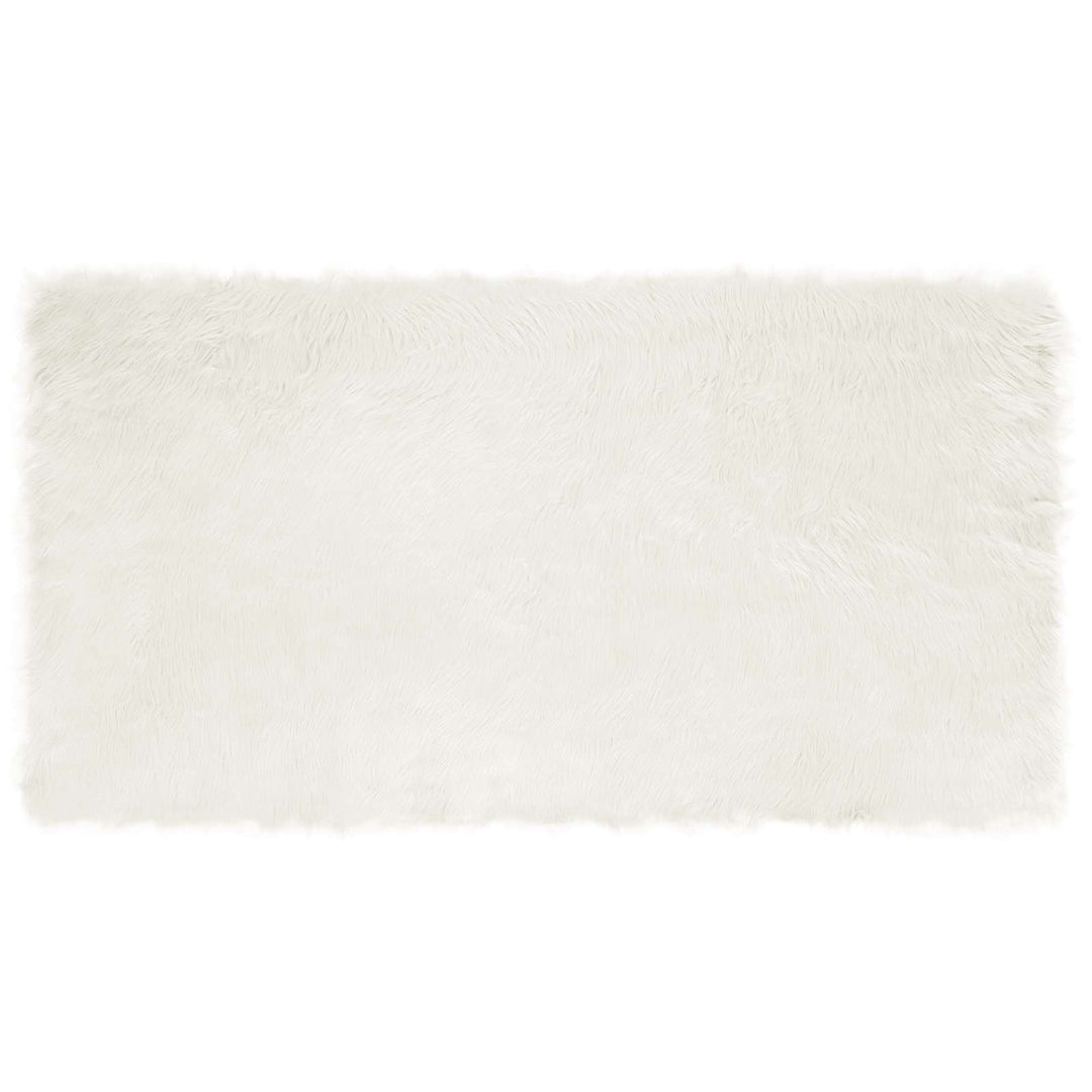 Fuskobbel lammeskindstæppe TAFALLA Hvid 80 x 150 cm Polyester