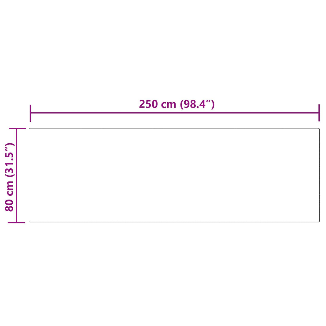 Fuskobbel lammeskindstæppe TAFALLA Hvid 80 x 250 cm Polyester