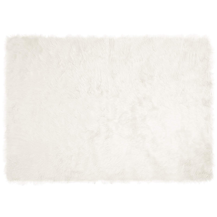 Fuskobbel lammeskindstæppe TAFALLA Hvid 140 x 200 cm Polyester