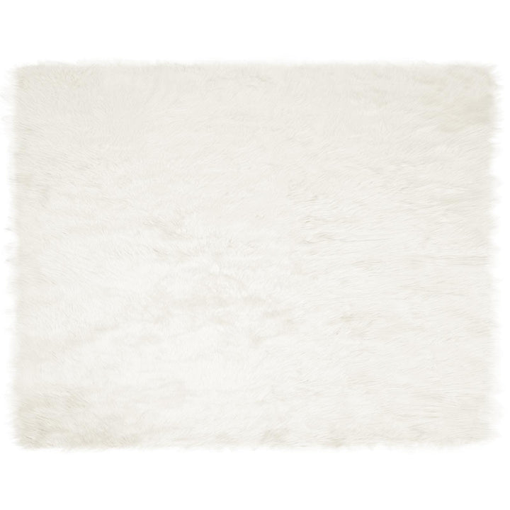 Fuskobbel lammeskindstæppe TAFALLA Hvid 200 x 280 cm Polyester