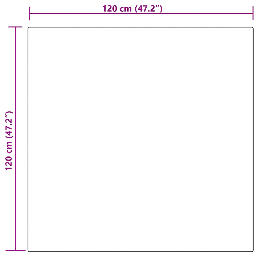 Fuskobbel lammeskindstæppe TAFALLA Hvid 120 x 120 cm Polyester
