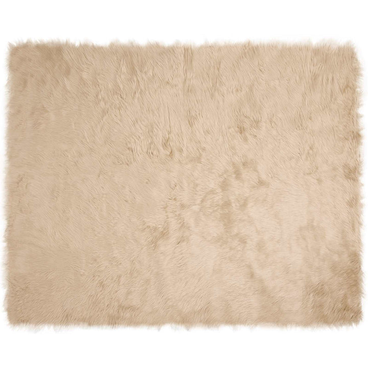 Fuskobbel lammeskindstæppe TAFALLA Beige 200 x 280 cm Polyester