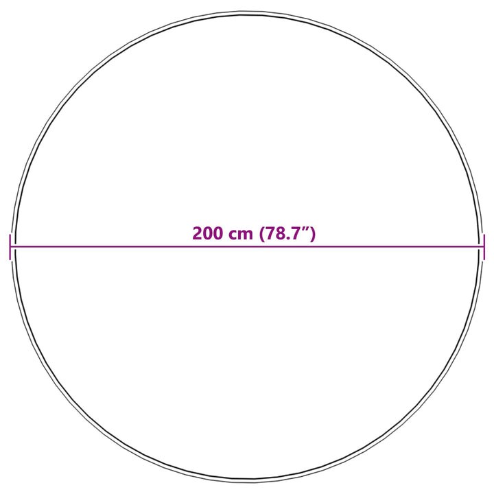 Fuskobbel lammeskindstæppe TAFALLA Beige Ø 200 cm Polyester