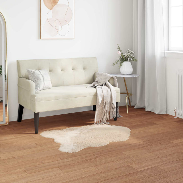 Fuskobbel lammeskindstæppe TAFALLA Beige 80 x 120 cm Polyester
