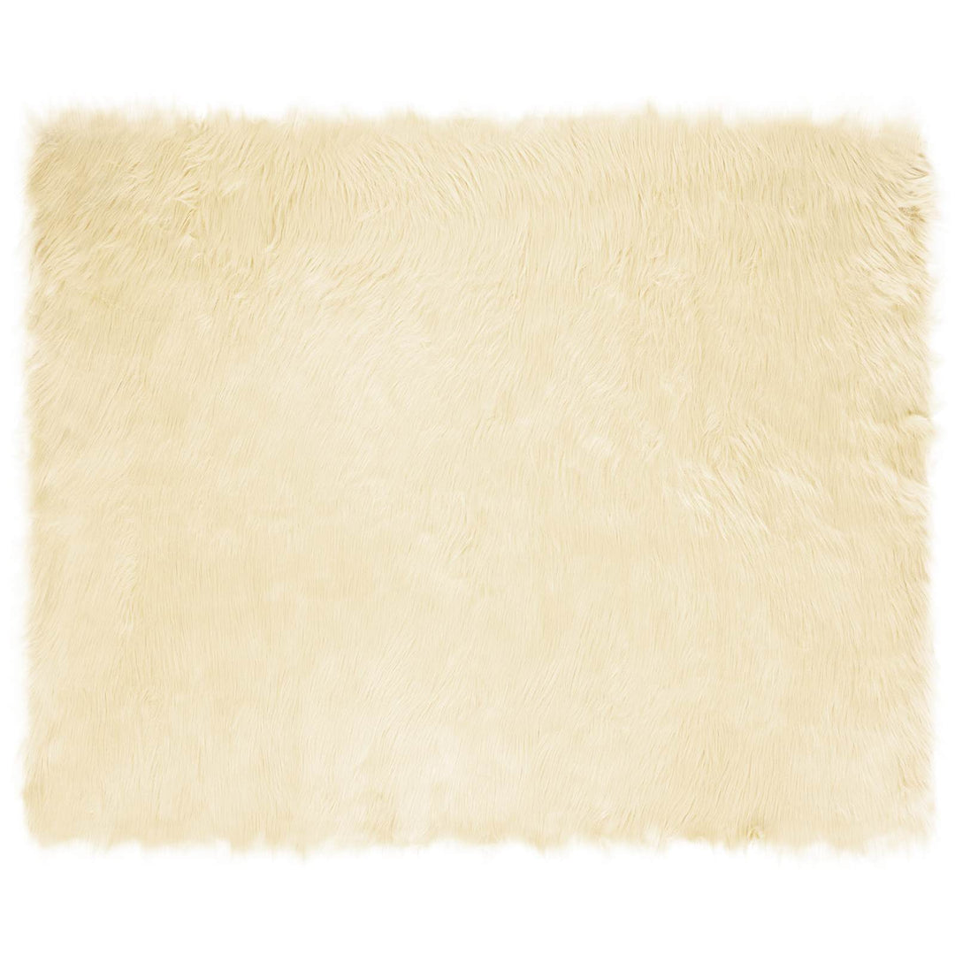 Fuskobbel lammeskindstæppe TAFALLA Cremefarvet 200 x 280 cm