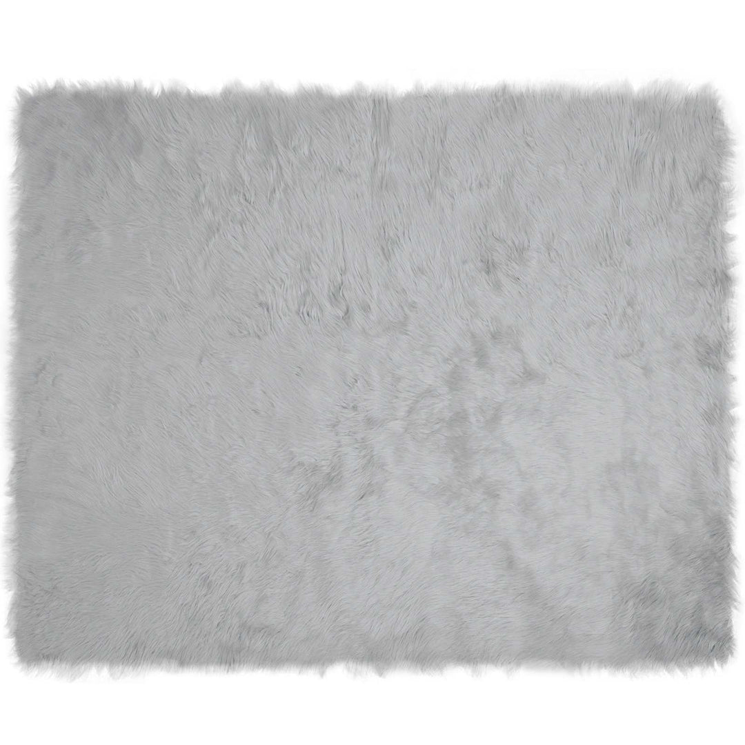 Fuskobbel lammeskindstæppe TAFALLA Grå 200 x 280 cm Polyester