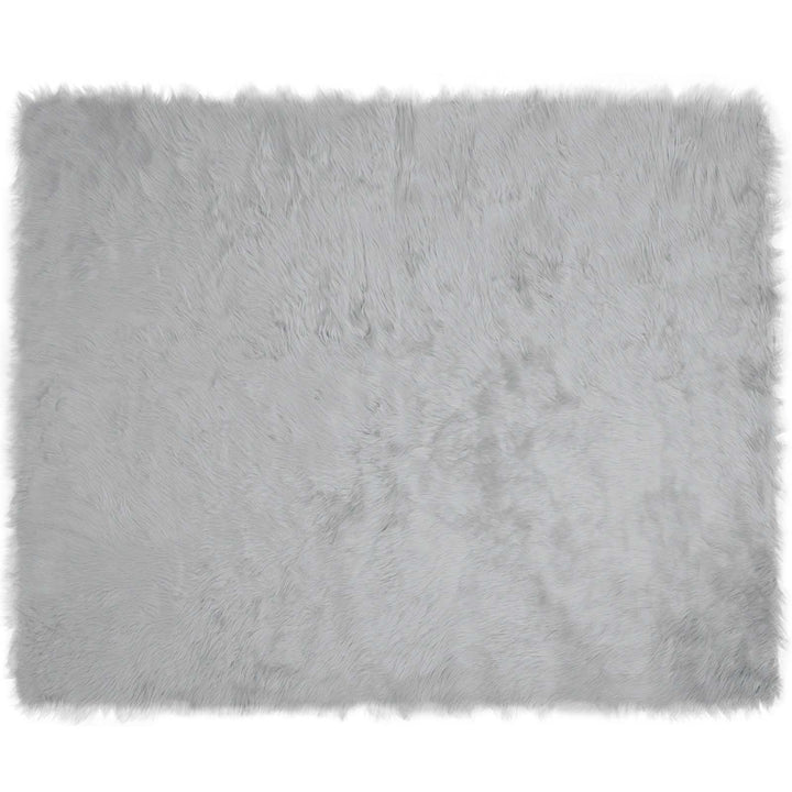 Fuskobbel lammeskindstæppe TAFALLA Grå 200 x 280 cm Polyester